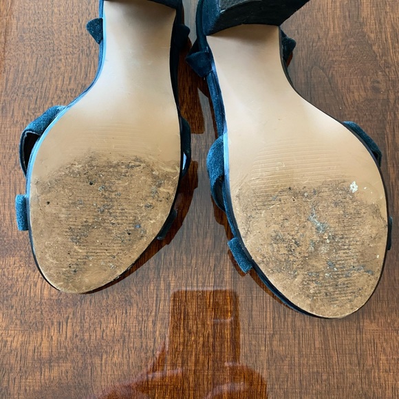 Steve Madden Black Suede Tie Up “Christey” Heels - Picture 11 of 11